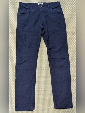 Taylor Stitch The Camp Pant in Navy Moleskin Men's Size 35 x 34